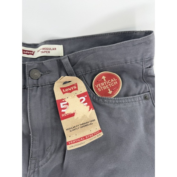 LEVIS BOYS 502 REGULAR TAPER VERTICAL STRETCH GRAY PANTS SIZE 16 REGULAR 28X28 - Picture 4 of 10